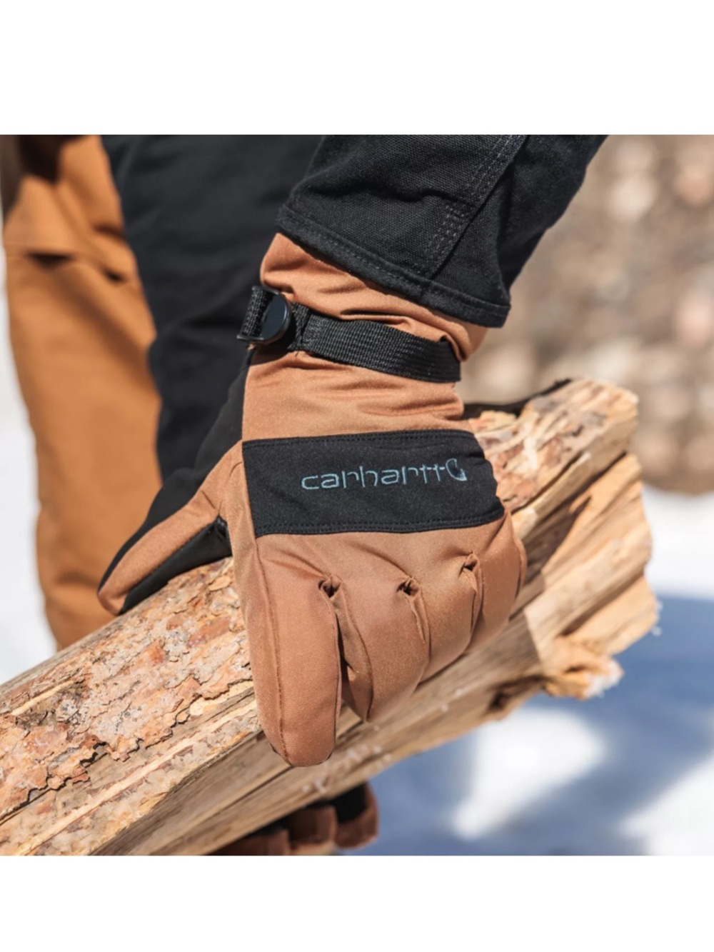 Carhartt Men's Waterproof Insulated
Knit Cuff Gloves 
$33 XXL new 
Brown/Black